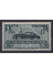 1951 33° Salone dell'Automobile di Torino Perfetto non Linguellato 1 Val Sassone 655